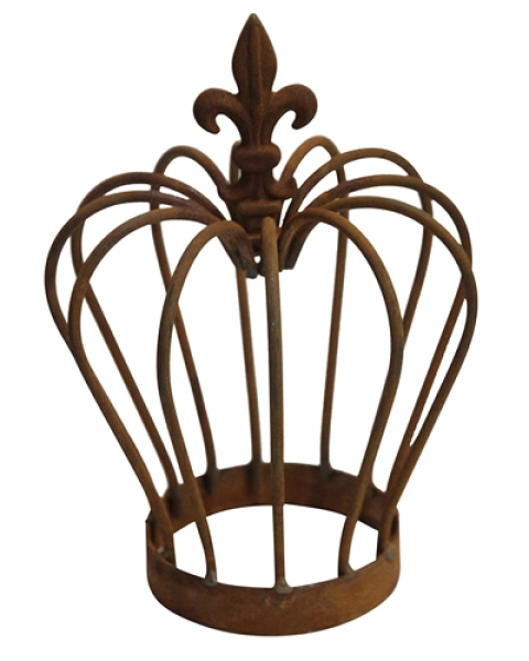 Bornhoeft-Gartendeko - Krone aus Rundeisen 27cm x 20cm